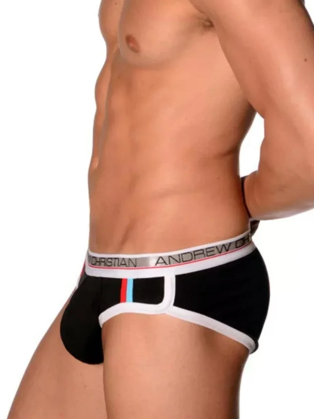 Andrew Christian Vintage Briefs Large Black NEW